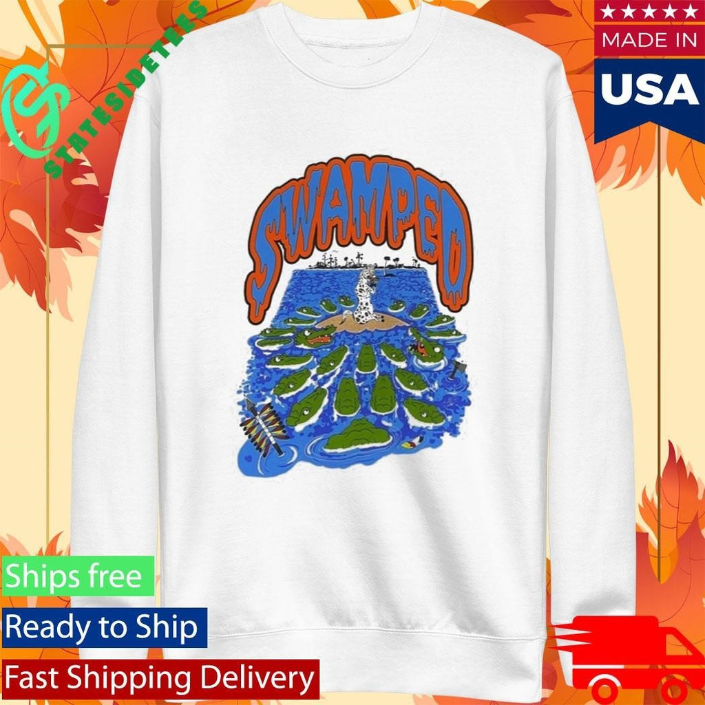 Tim Tebow Swamped Gators Shirt Unisex , , , Long Sleeve Tee