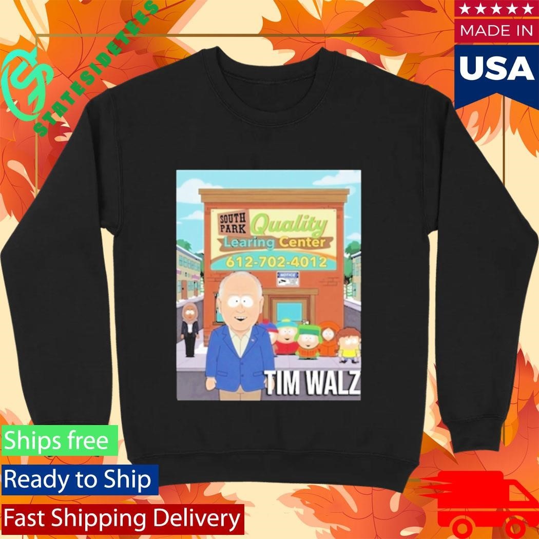 Tim Walz South Park Quality Learning Center Shirt Unisex , , , Long Sleeve Tee