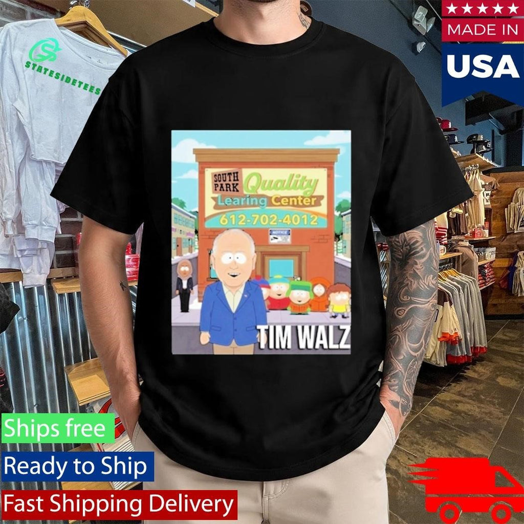 Tim Walz South Park Quality Learning Center Shirt Unisex , , , Long Sleeve Tee
