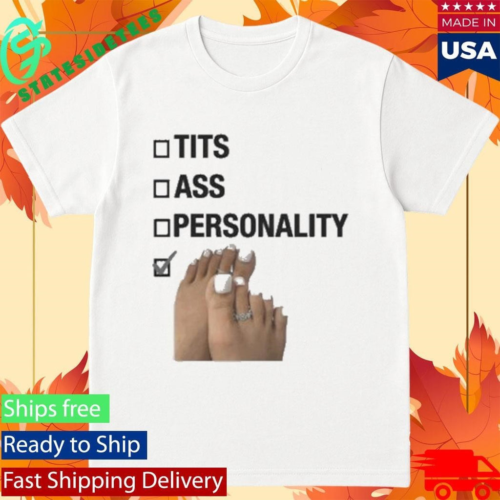 Tits Ass Personality Toes Checklist Shirt Unisex , , , Long Sleeve Tee