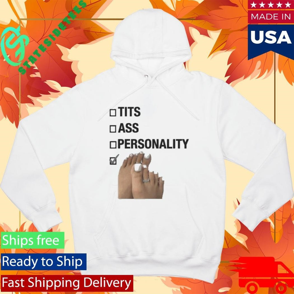 Tits Ass Personality Toes Checklist Shirt Unisex , , , Long Sleeve Tee