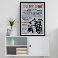 My Dad Mortocycle Sign Son Poster No Frame Dad Happy Canvas Dad Son Dad Son T-Shirts