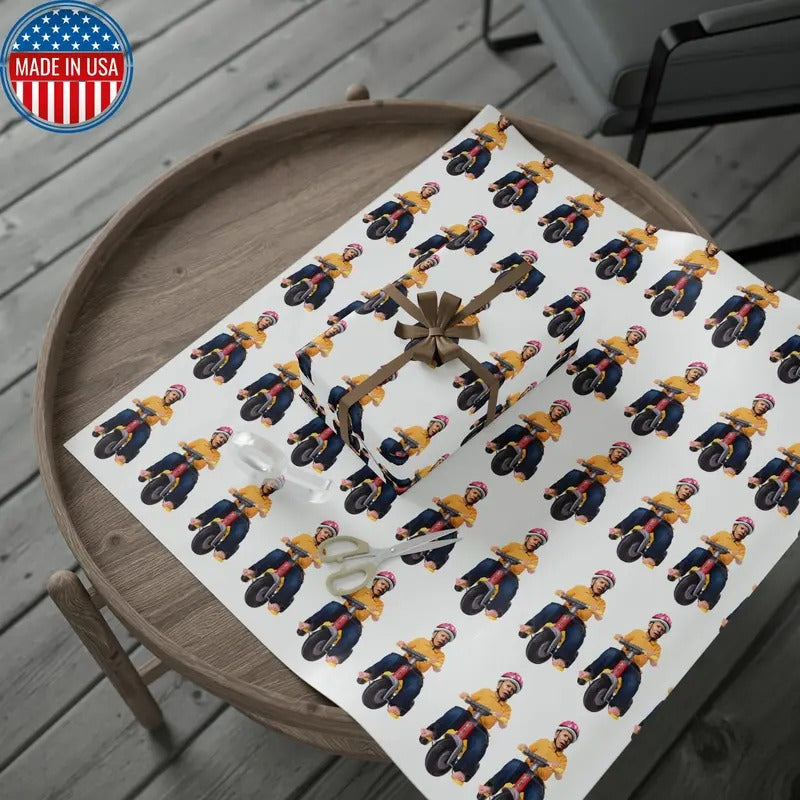 Biden Brandon Wrapping Paper Funny Wrap Biden Bike Pro Trump Wrap Maga Let'S Go Brandon Republican T-Shirts