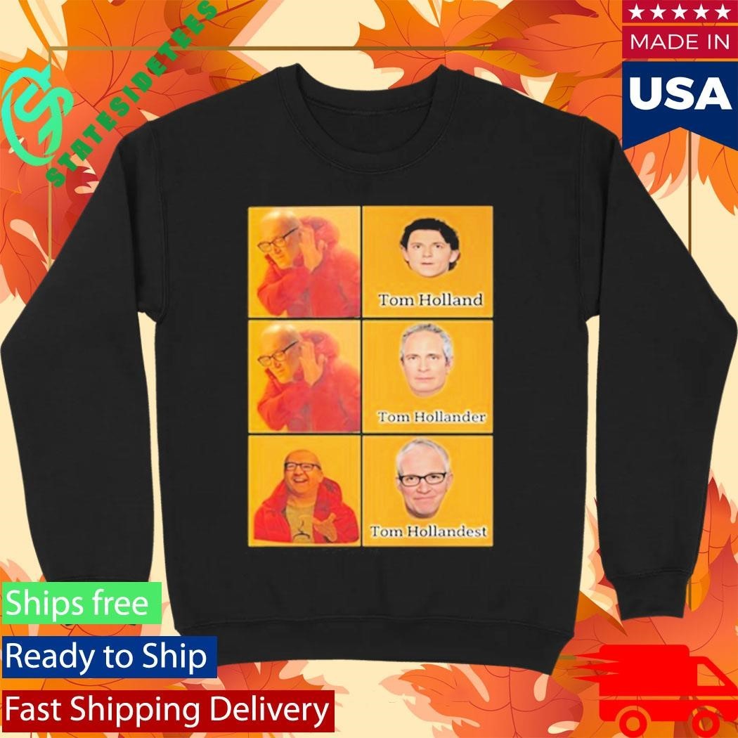 Tom Holland Tom Hollander Tom Hollandest Meme Shirt Unisex , , , Long Sleeve Tee
