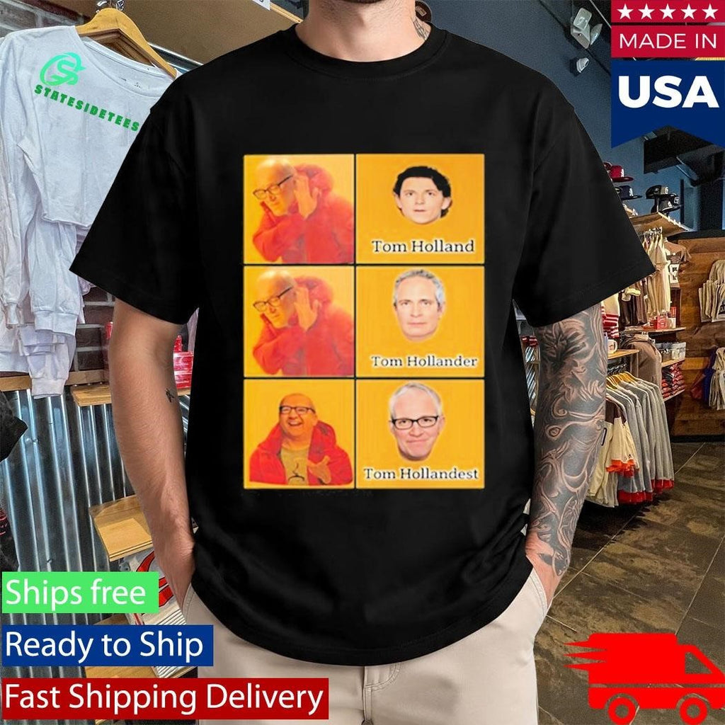 Tom Holland Tom Hollander Tom Hollandest Meme Shirt Unisex , , , Long Sleeve Tee