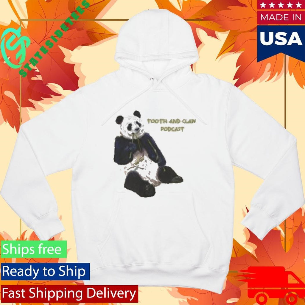 Tooth And Claw Podcast Panda Shirt Unisex , , , Long Sleeve Tee