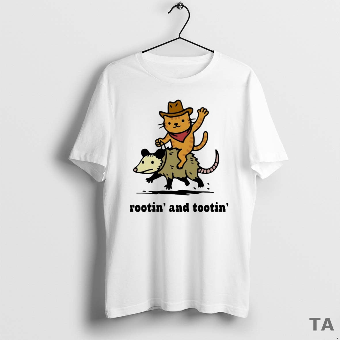 Top Cat Riding Opossum Rootin Tootin Circle