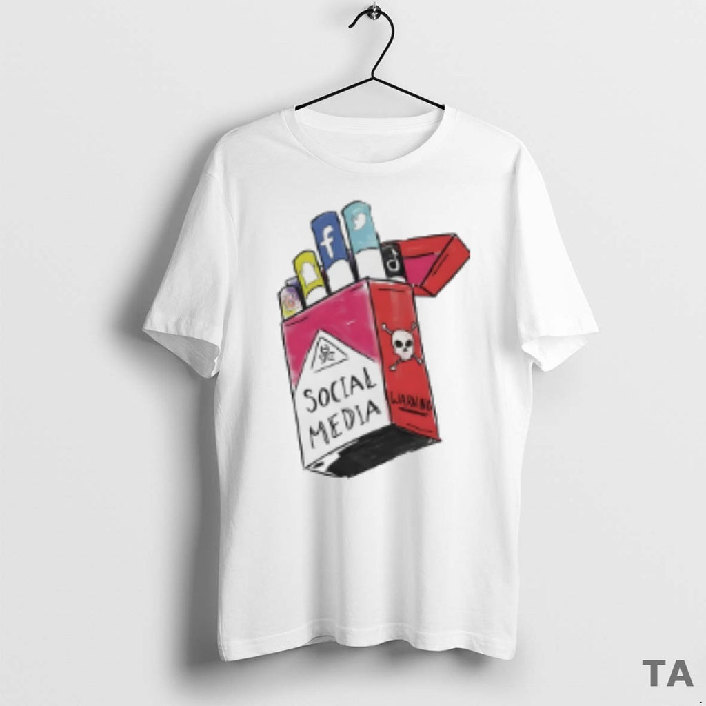 Top Cigarette Social Media Warning T Shirt Sweater