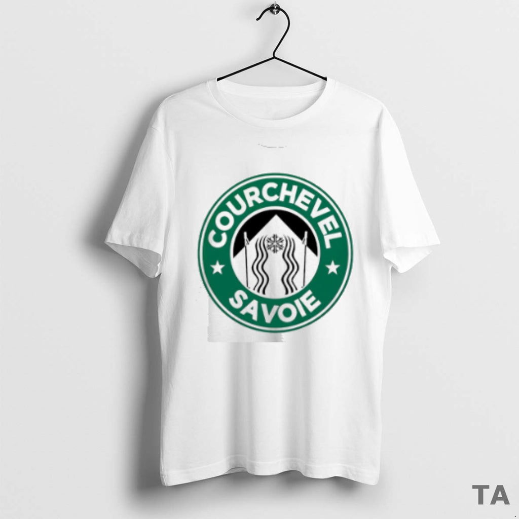 Top Courchevel Savoie X Starbucks Logo Parody T Shirt Sweater