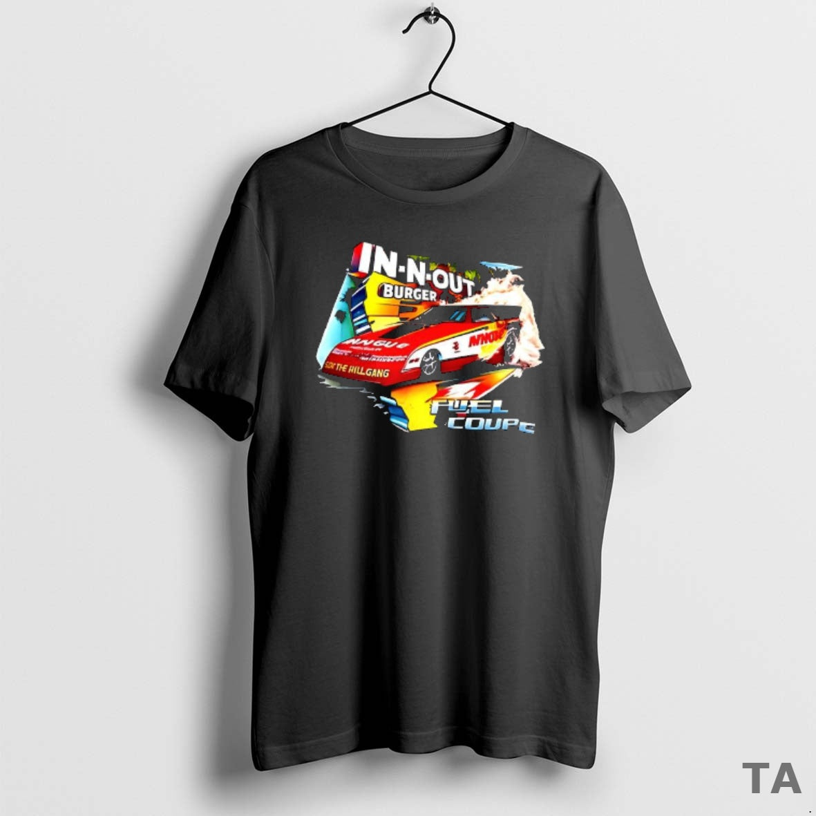Top N Out Burger Funny Car Drag Racing Team Over Hill Gang