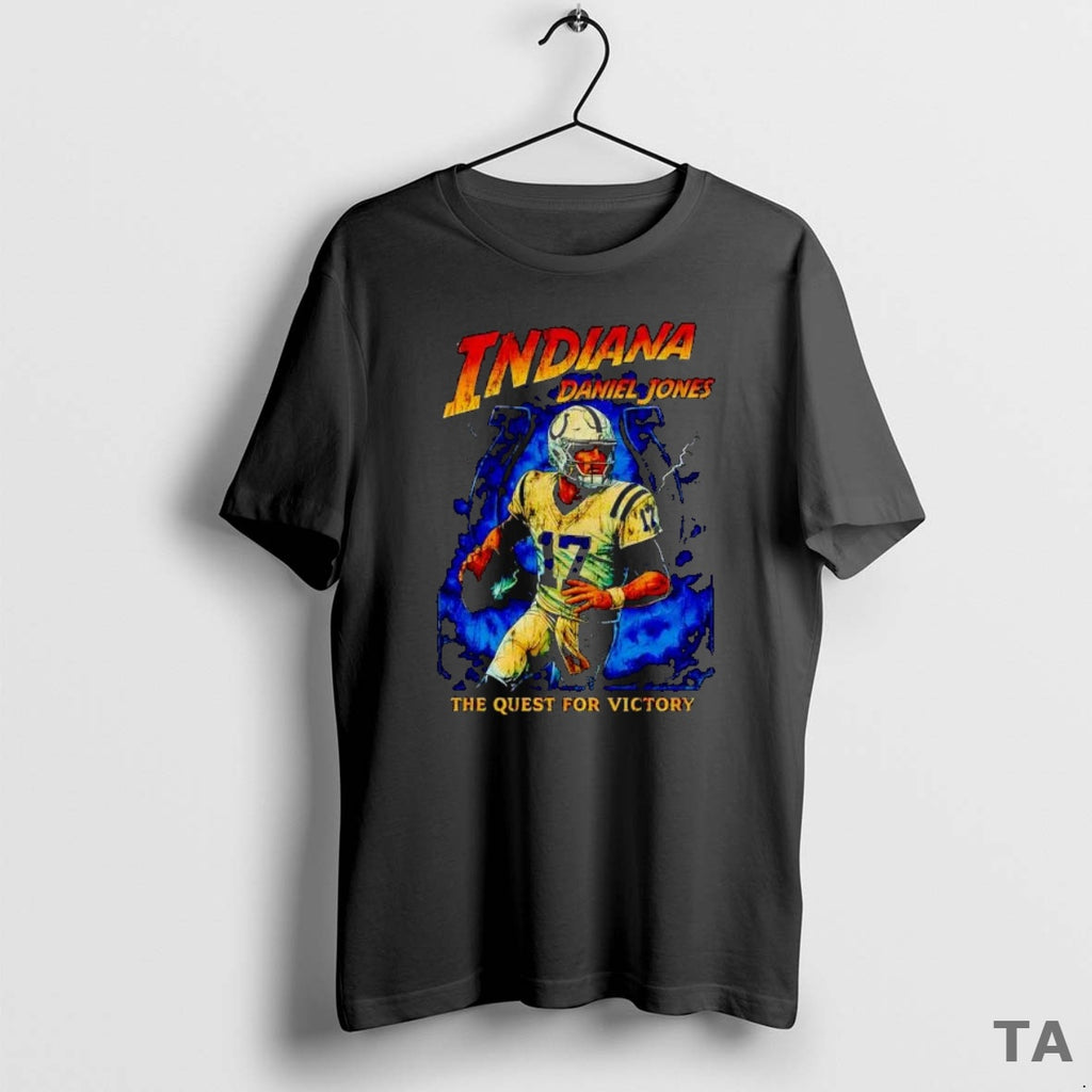 Top Indianapolis Colts Daniel Jones The Quest For Victory T Shirt Sweater