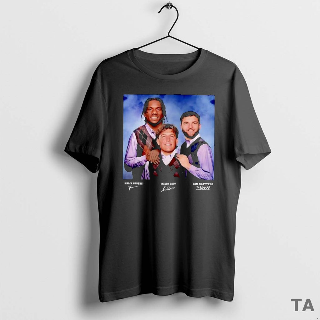 Top Jaxson Dart Cam Skattebo Malik Nabers Football New York Stepbrothers T Shirt Sweater