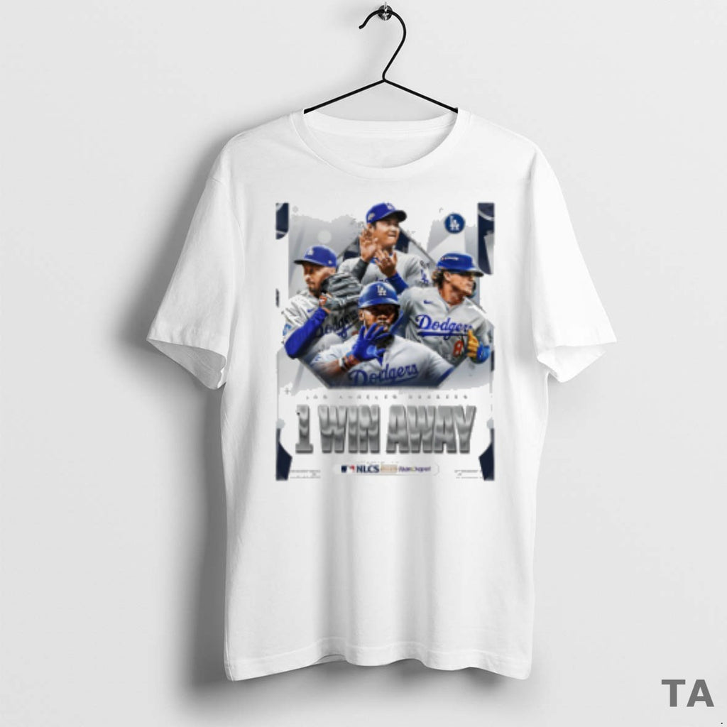 Top Los Angeles Dodgers One Win Away National League T Shirt Sweater