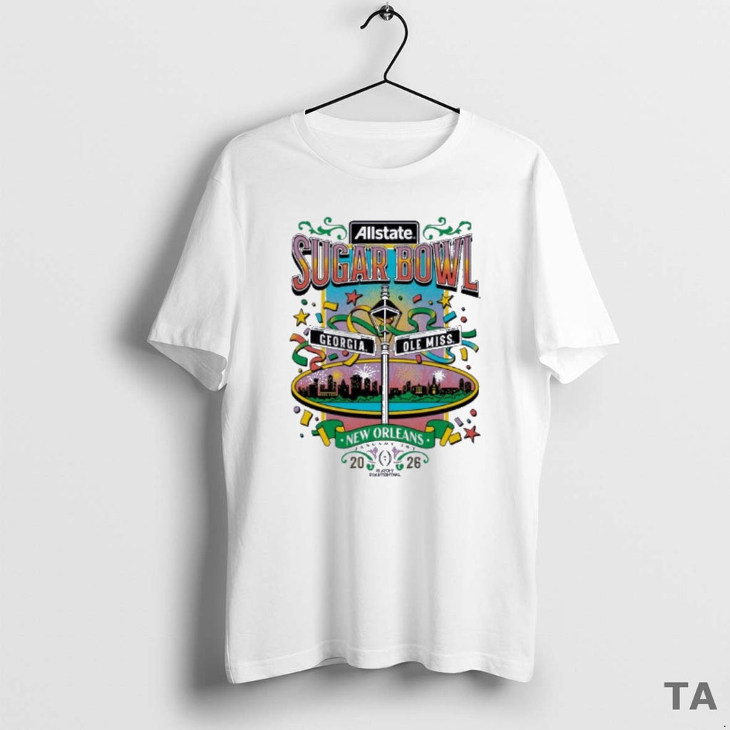 Top Ole Miss Vs Georgia 2026 Allstate Sugar Bowl Nola Adult T Shirt Sweater