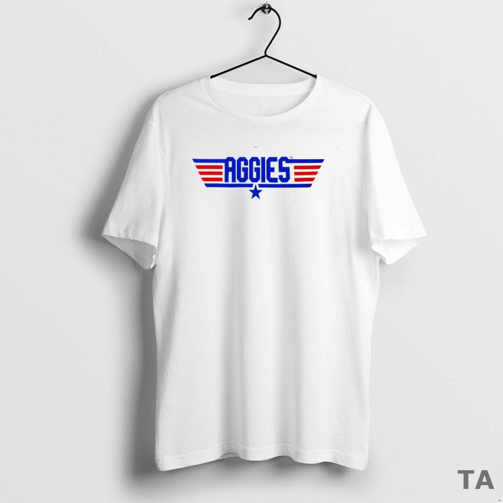 Top Texas A And M Aggies X Top Gun Logo Parody Circle T Shirt Sweater