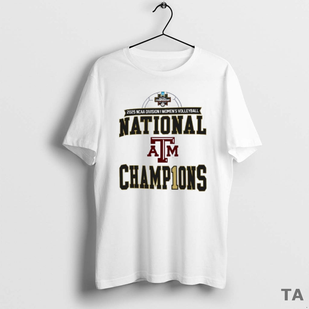 Top Texas Am Aggies 2025 Ncaa Division I Womens Volleyball National Champions T Shirt Sweater