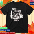 Topo Designs X Pine Printshop Mountain Doodle Shirt Unisex , , , Long Sleeve Tee