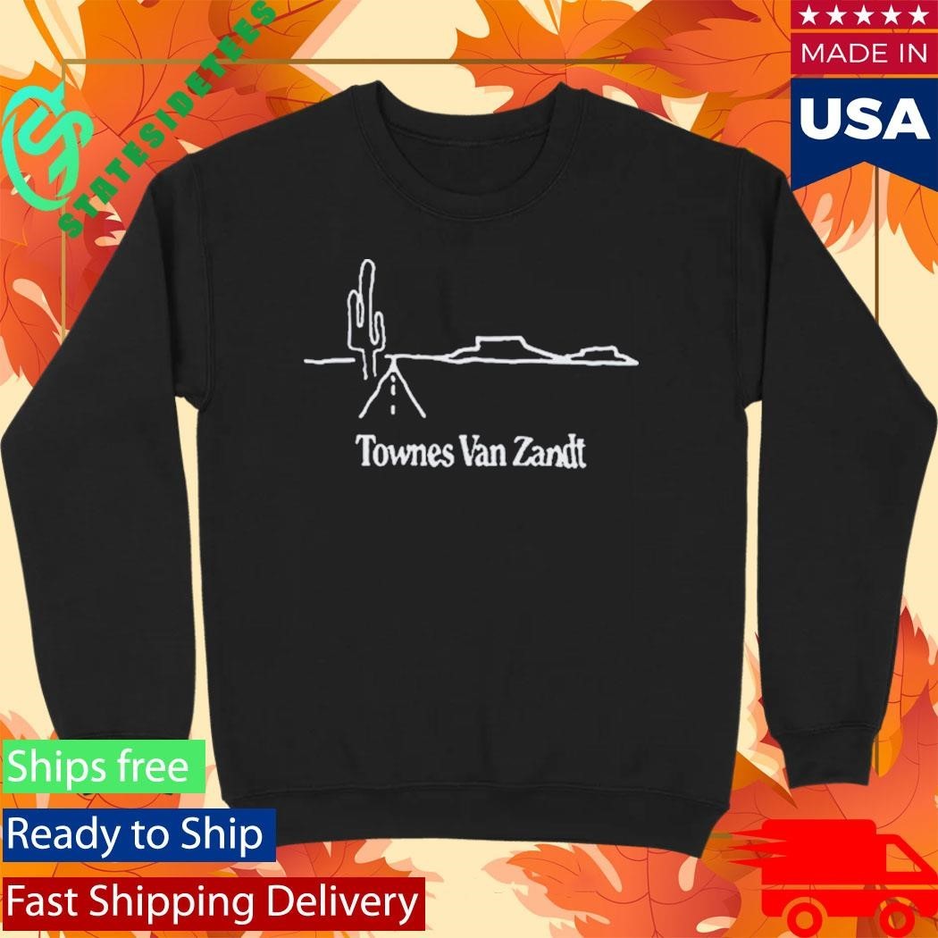 Townes Van Zandt Cactus Shirt Unisex , , , Long Sleeve Tee