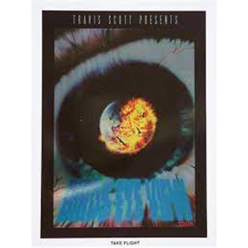 Travis Scott Take Flight Poster Multi T-Shirts