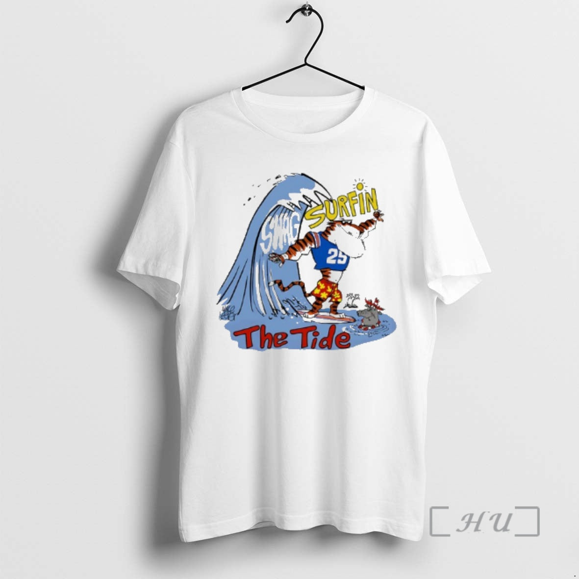 Trending Auburn Tigers Vs Alabama 2025 Iron Bowl Swag Surfin Tide Mascot