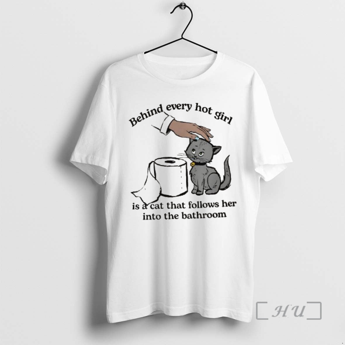 Trending Behind Every Hot Girl Is Cat That Follows Her Bathroom Kitten