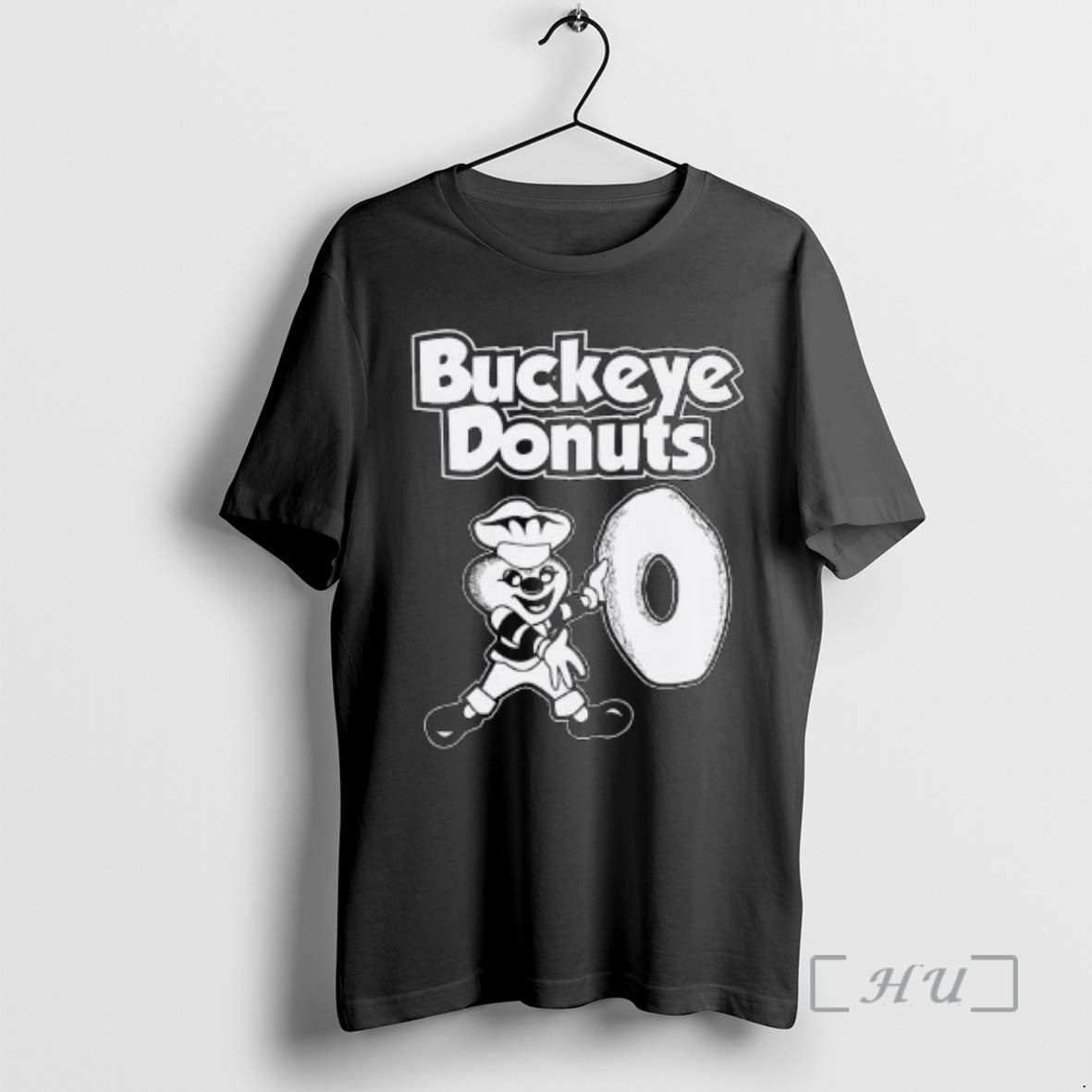 Trending Columbus Ohio Donut Buckeye Donuts Circle Black