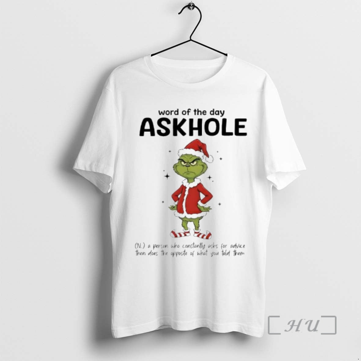 Trending Grinch Santa Suit Word Day Askhole