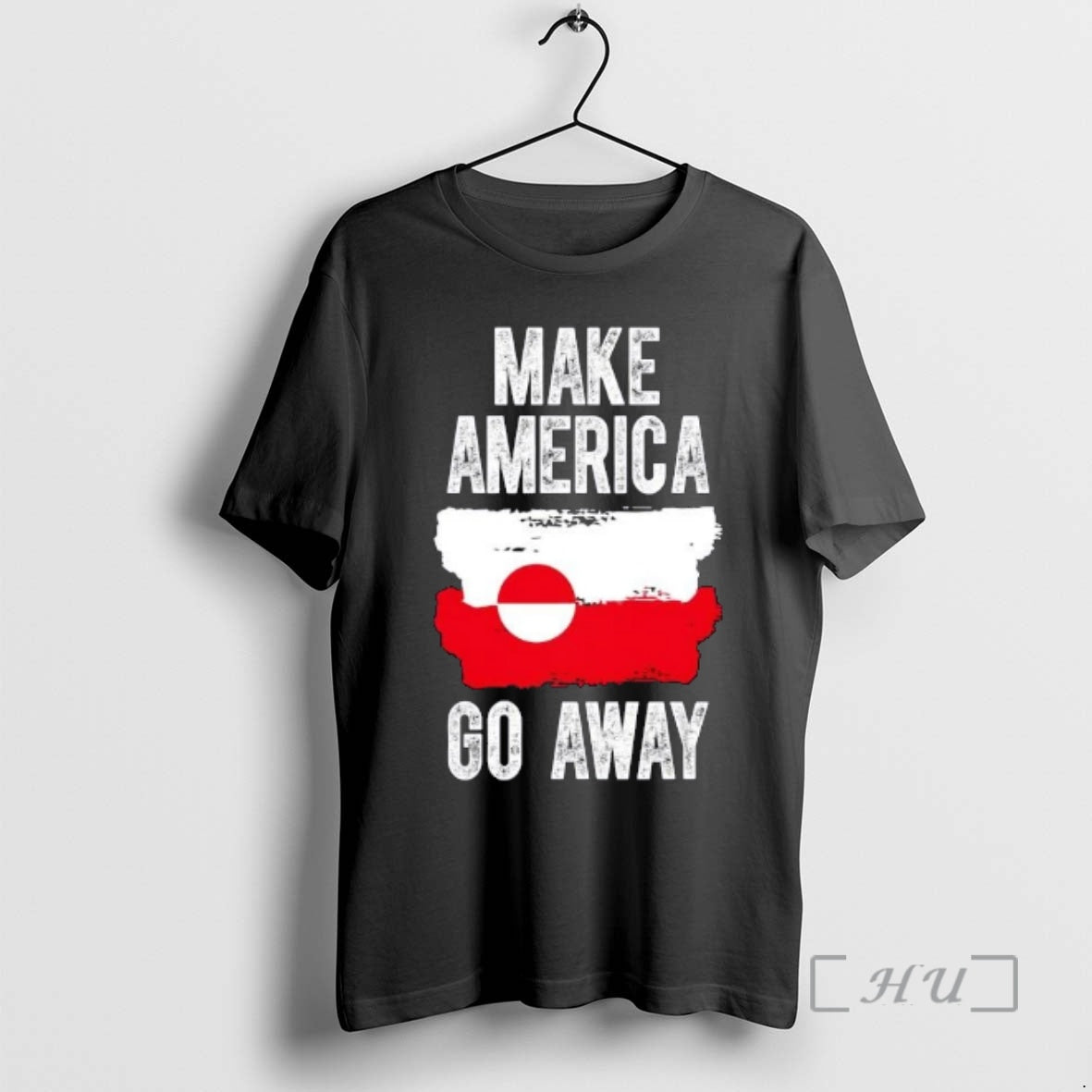 Trending Make America Go Away Greenland Flag Vintage