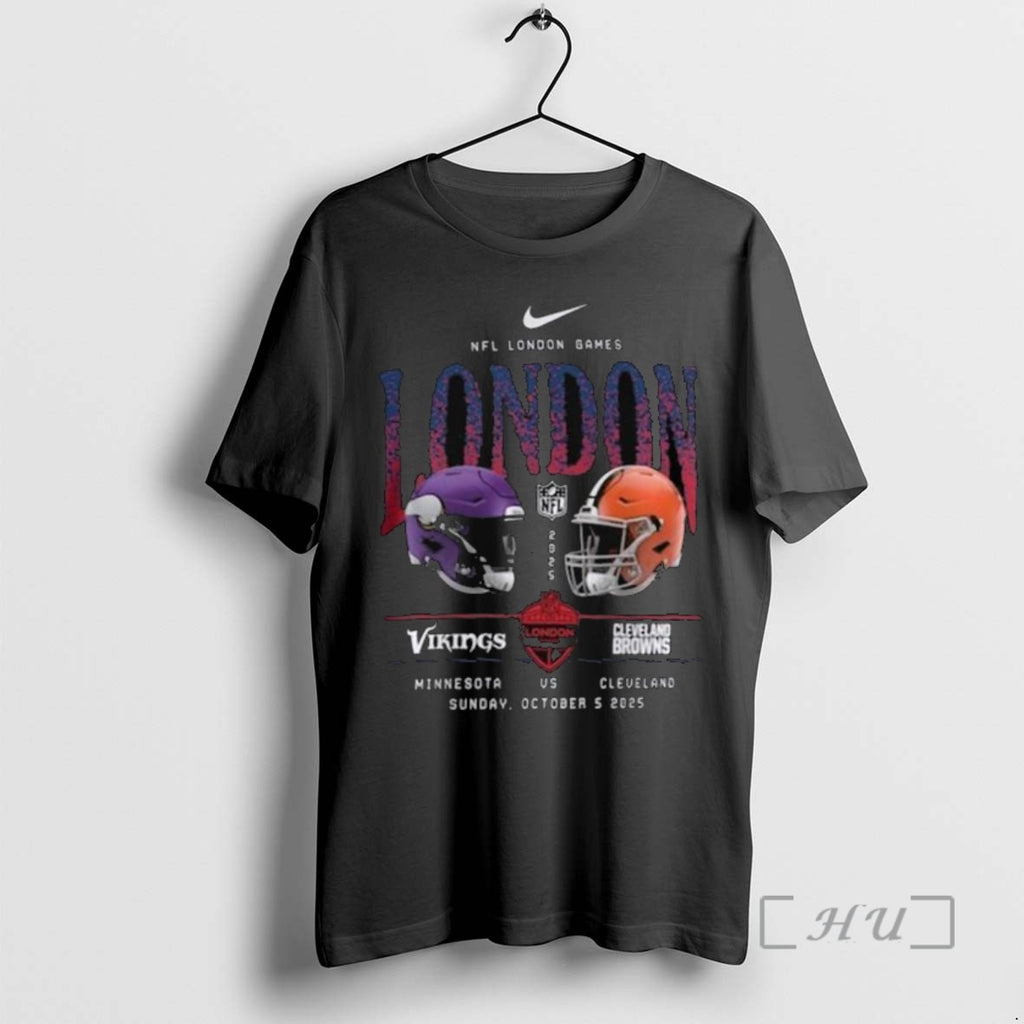 Trending Minnesota Vikings Vs Cleveland Browns International Games London 2025 Long Sleve T Shirts Sweater