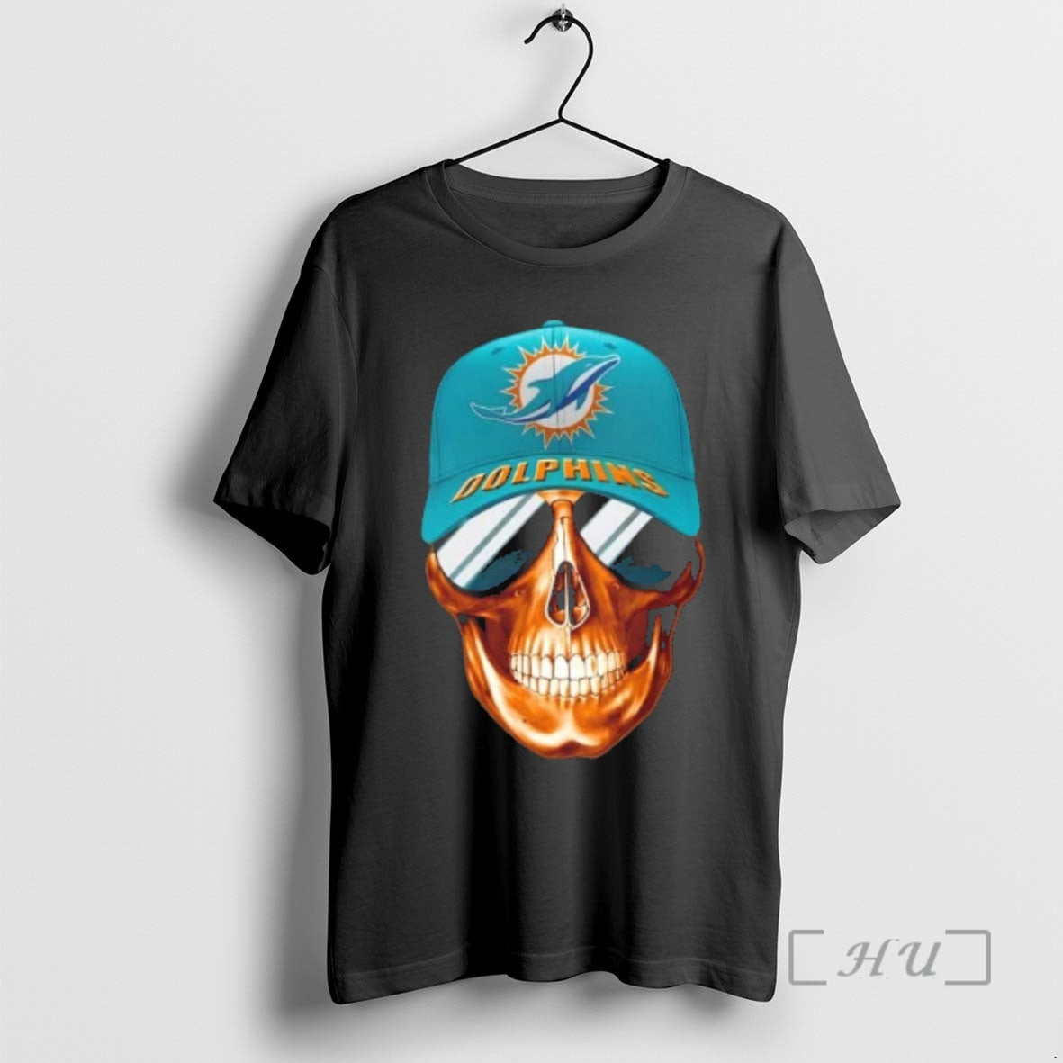 Trending Skull Wearing Cap Smile Miami Dolphins Fans