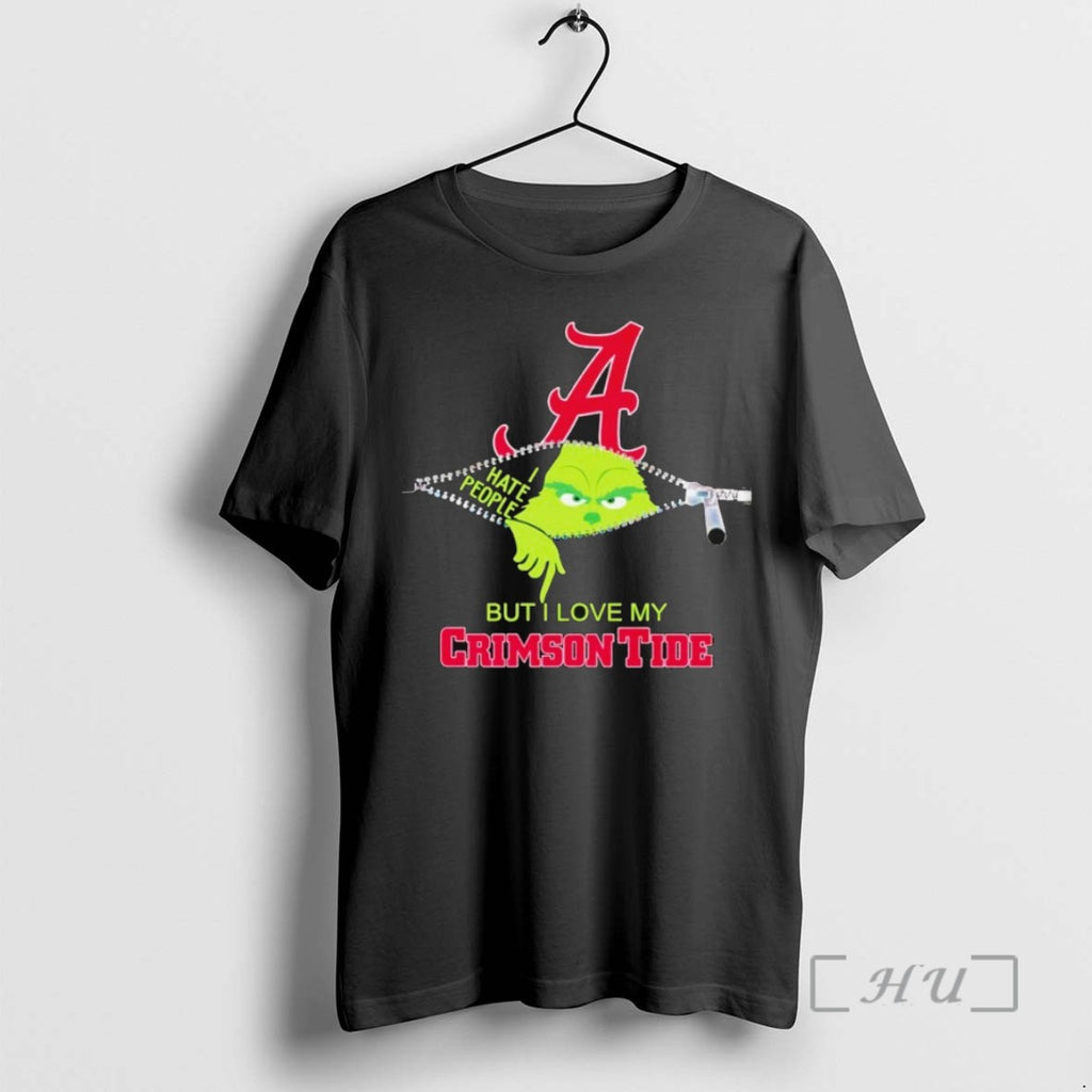 Trending The Grinch I Hate People But I Love My Crimson Tide T Shirts Sweater
