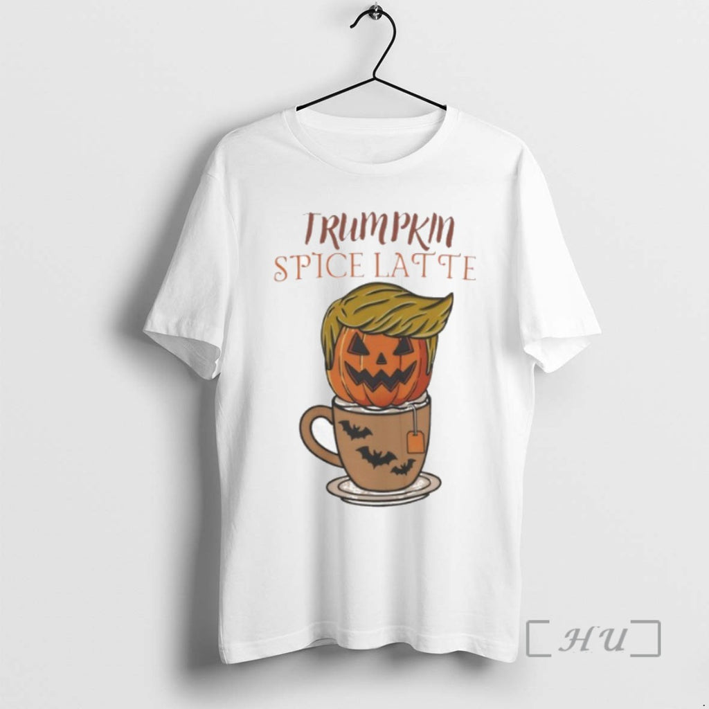 Trending Trump Halloween Coffee Trumpkin Spice Latte Funny