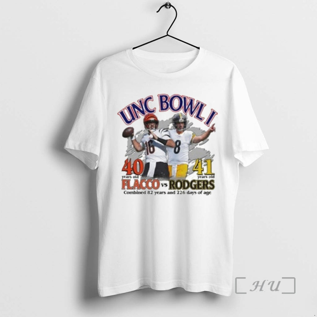 Trending Unc Bowl I 40 41 Years Old Flacco Vs Rodgers Combined 82 Years And