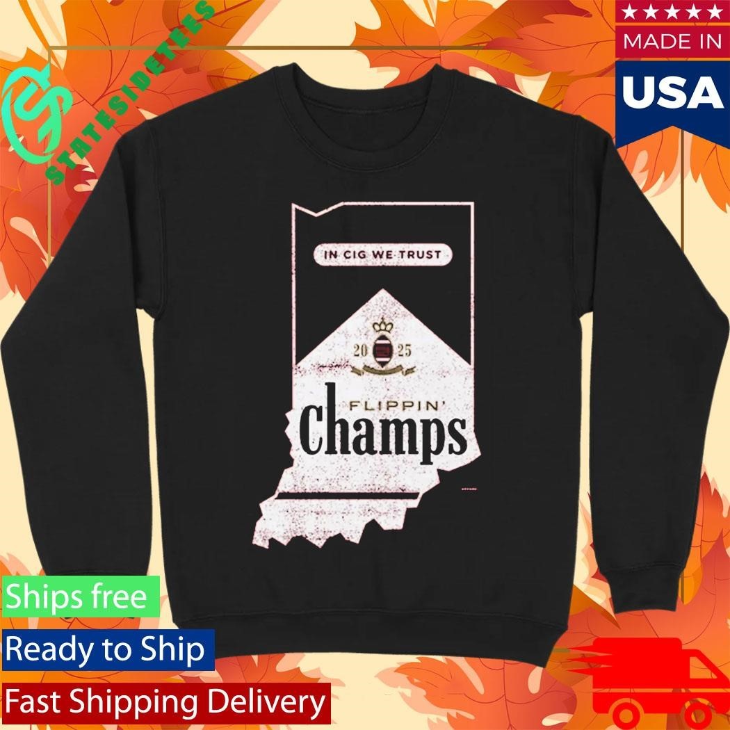 Tricia Whitaker Flippin Champs Indiana College Football Fans Shirt Unisex , , , Long Sleeve Tee