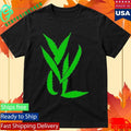 Trimset Green On Black Shirt Unisex , , , Long Sleeve Tee