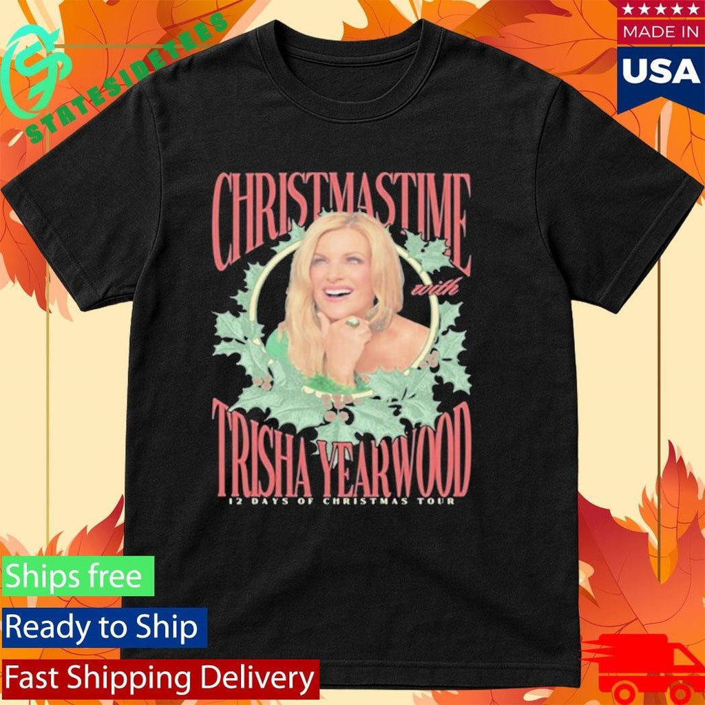 Trisha Yearwood 12 Days Of Christmas Tour 2025 Shirt Unisex , , , Long Sleeve Tee