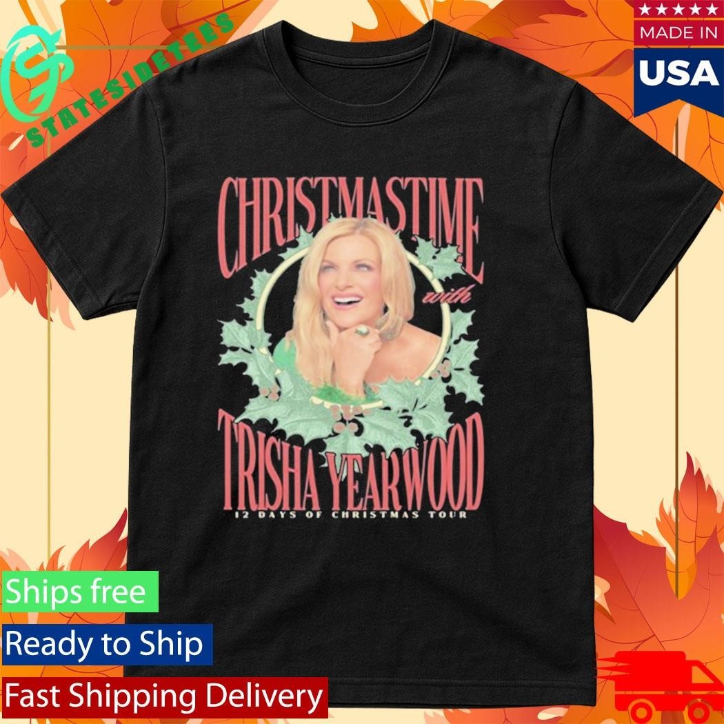 Trisha Yearwood 12 Days Of Christmas Tour 2025 Shirt Unisex , , , Long Sleeve Tee