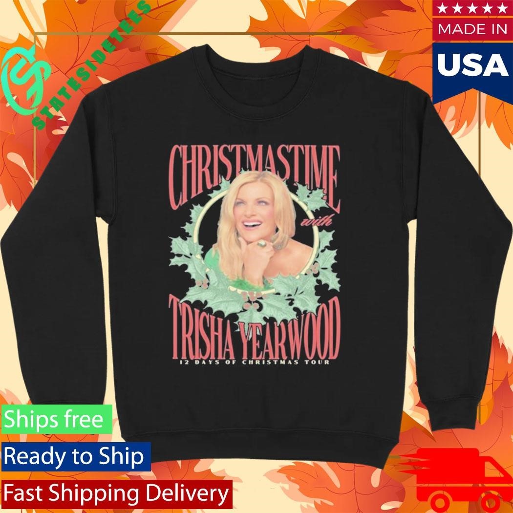 Trisha Yearwood 12 Days Of Christmas Tour 2025 Shirt Unisex , , , Long Sleeve Tee