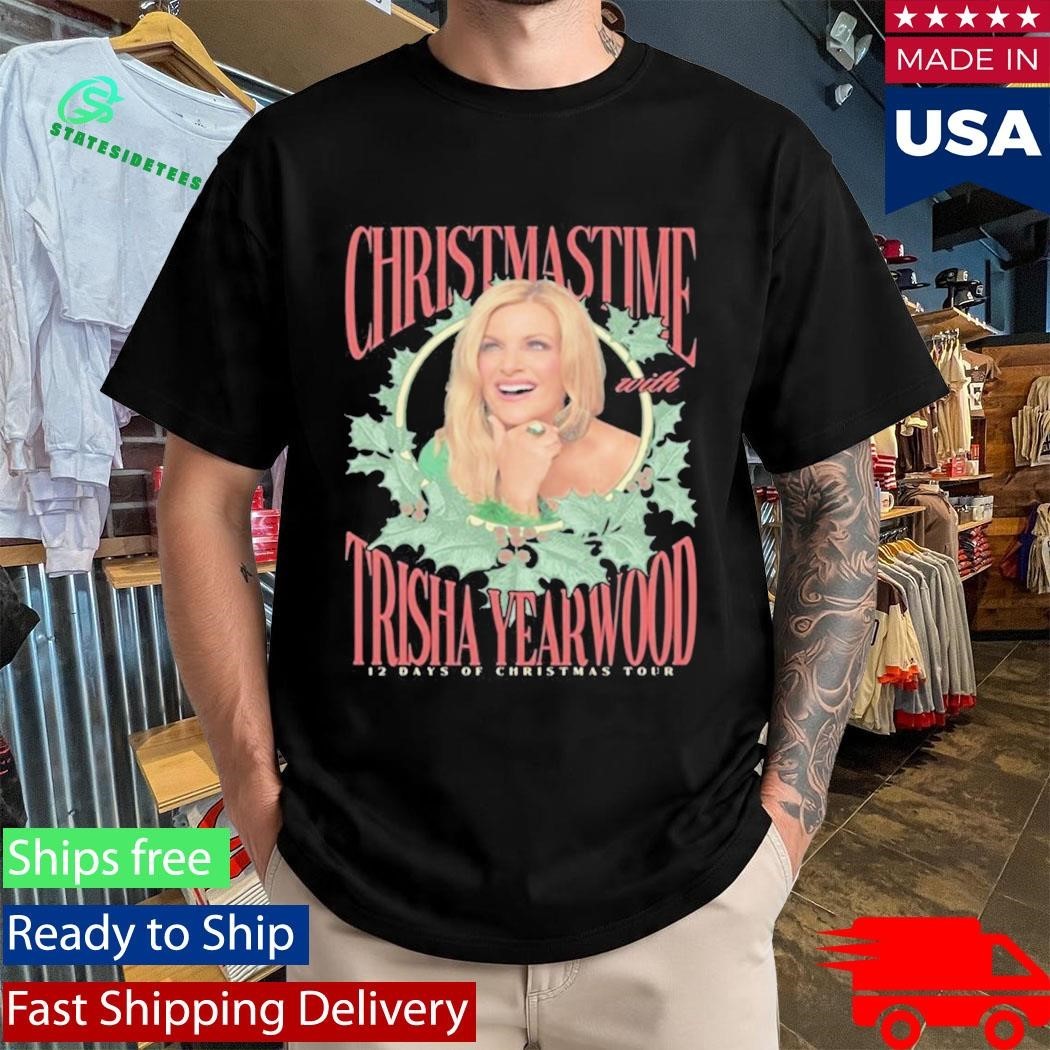 Trisha Yearwood 12 Days Of Christmas Tour 2025 Shirt Unisex , , , Long Sleeve Tee