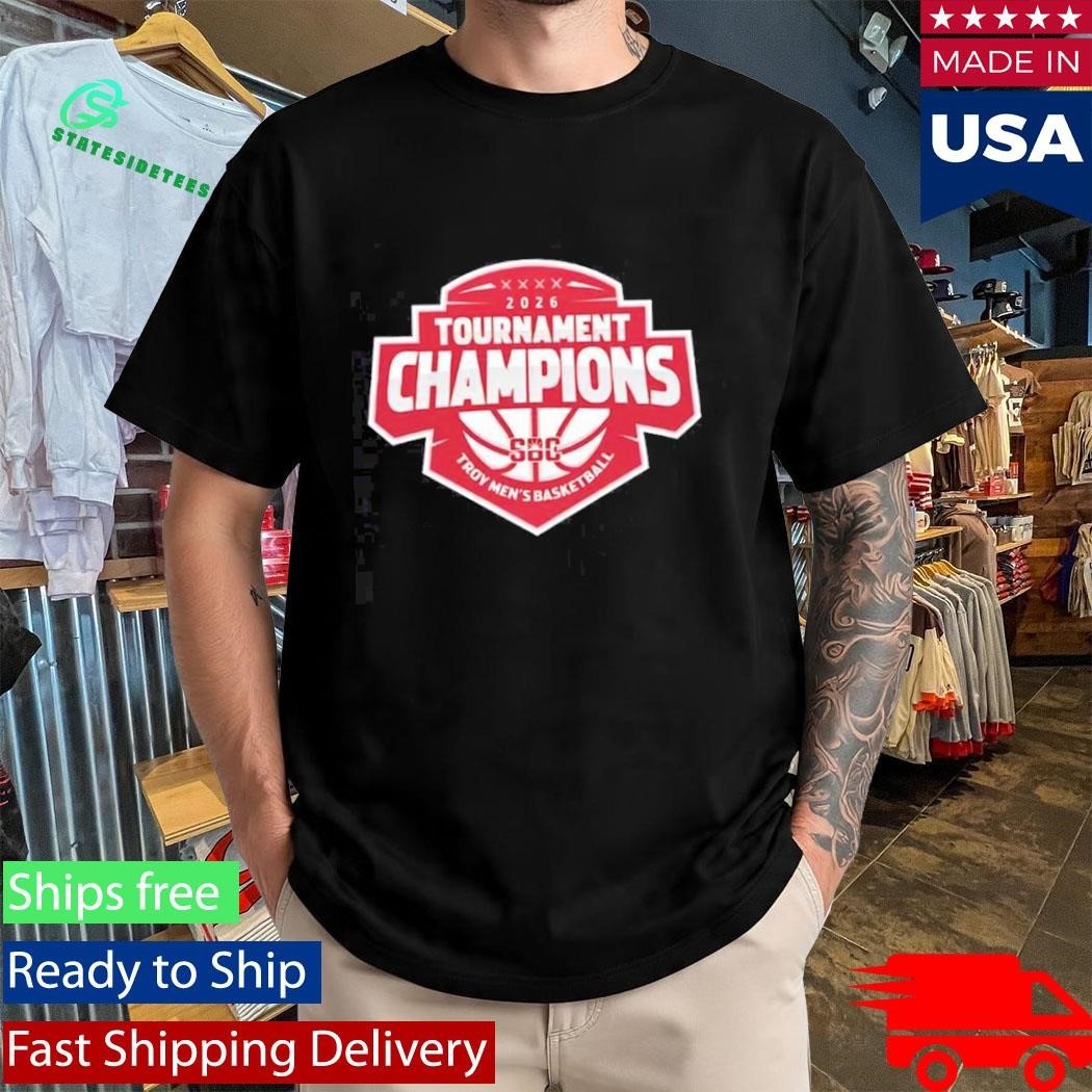 Troy Trojans ’26 Sun Belt Conference Men’s Basketball Tournament Champions Shirt Unisex , , , Long Sleeve Tee