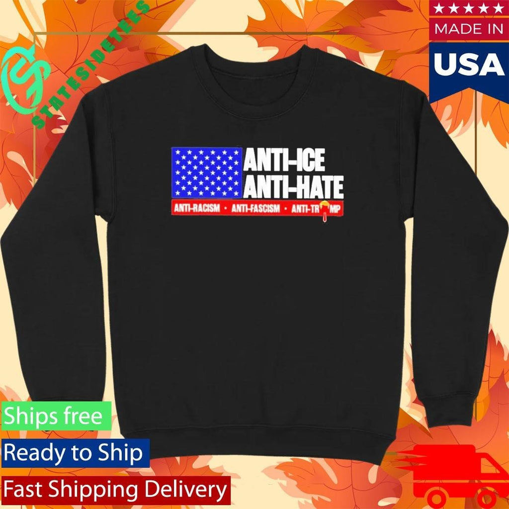 Trump Anti Ice Anti Hate Shirt Unisex , , , Long Sleeve Tee