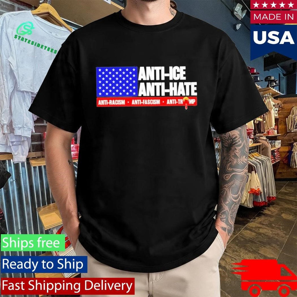 Trump Anti Ice Anti Hate Shirt Unisex , , , Long Sleeve Tee