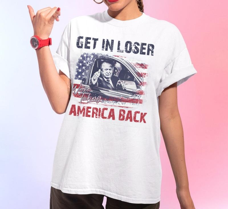 Trump Get Loser We'Re Taking America Back Shirt Trump President 2024 Shirt Republican 2024 Fix America Again Trump 2024 Shirt. Underwear Menswear Top T-Shirts