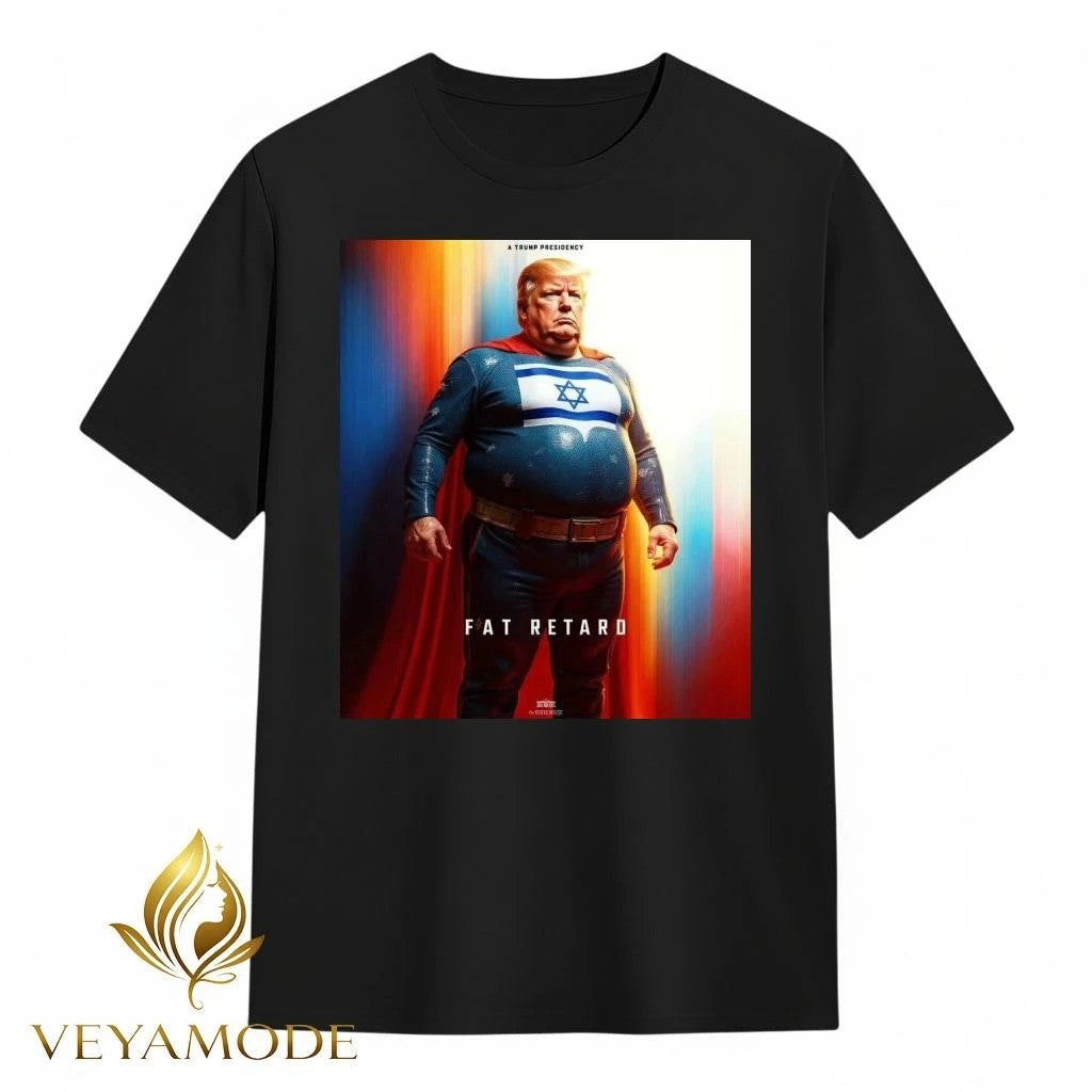 Trump Israel superman fat retard tee Unisex , , , Long Sleeve Tee