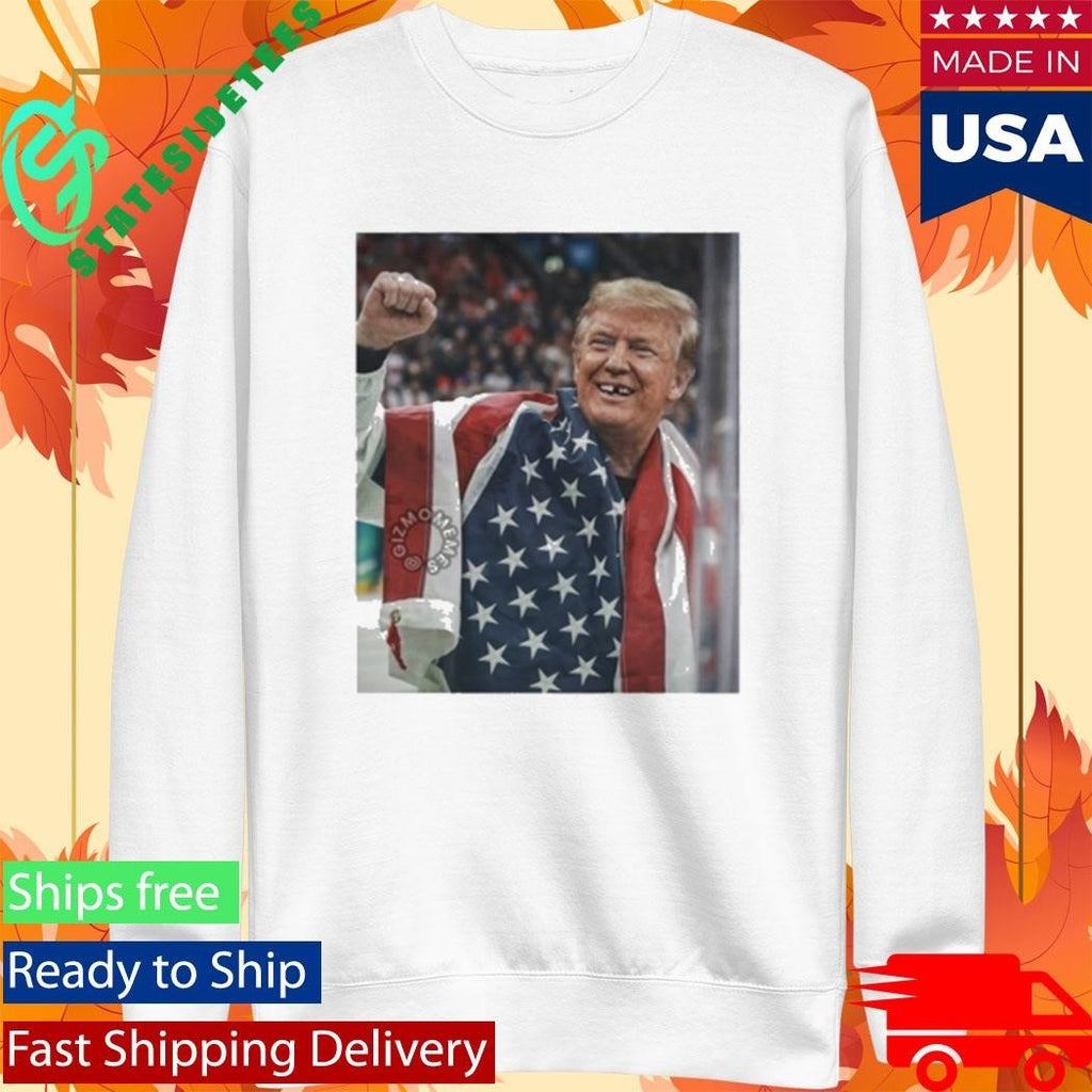 Trump Jack Hughes Champion Tooth Parody Shirt Unisex , , , Long Sleeve Tee