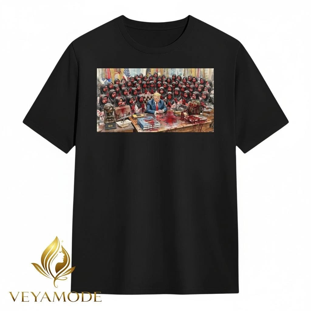 Trump and the injured schoolgirls were bleeding tee Unisex , , , Long Sleeve Tee