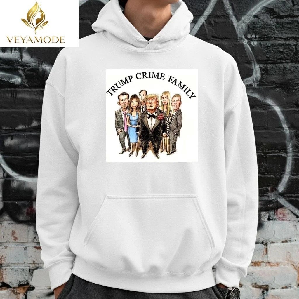 Trump crime family paint tee Unisex , , , Long Sleeve Tee