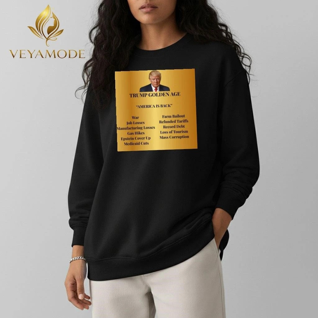 Trump golden age war job losses manufacturing losses gas hikes tee Unisex , , , Long Sleeve Tee
