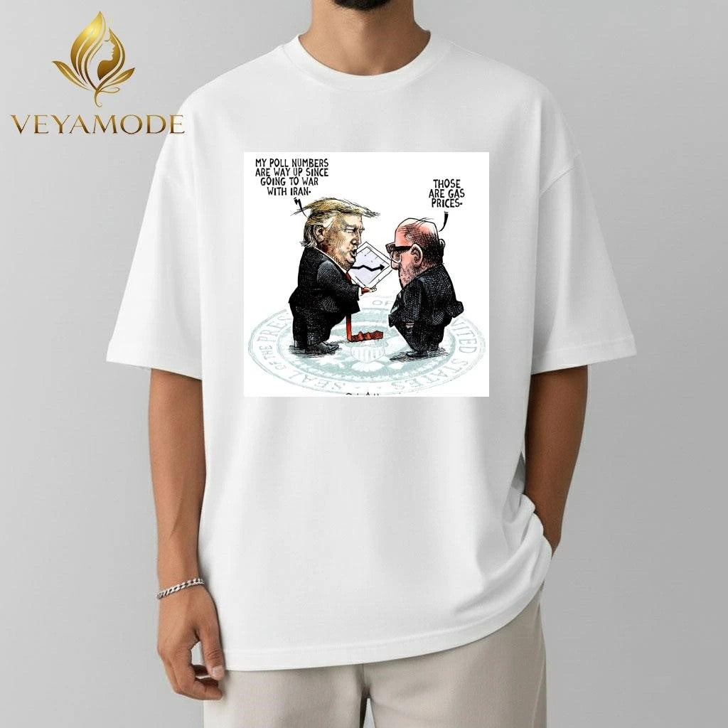 Trump my poll numbers are way up since going to war with Iran tee Unisex , , , Long Sleeve Tee