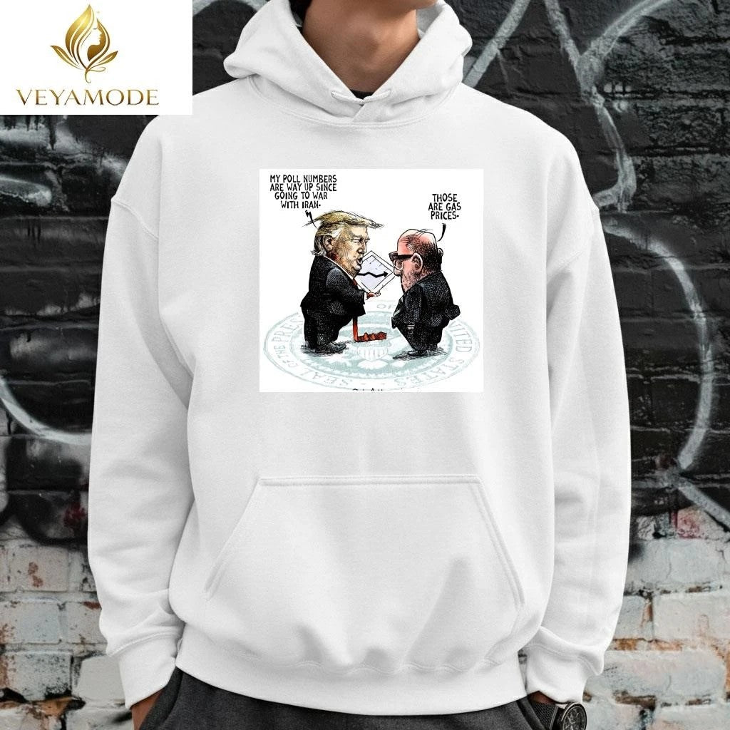 Trump my poll numbers are way up since going to war with Iran tee Unisex , , , Long Sleeve Tee
